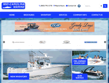 Tablet Screenshot of midcarolinamarine.com